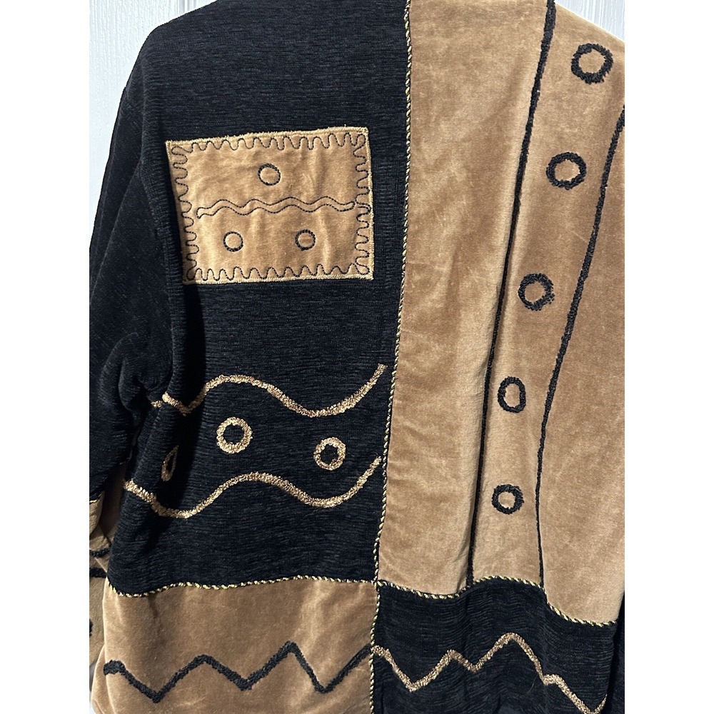 Vintage Woman New Direction Patchwork Animal Print Jacket Size XL too cool - Picture 11 of 15
